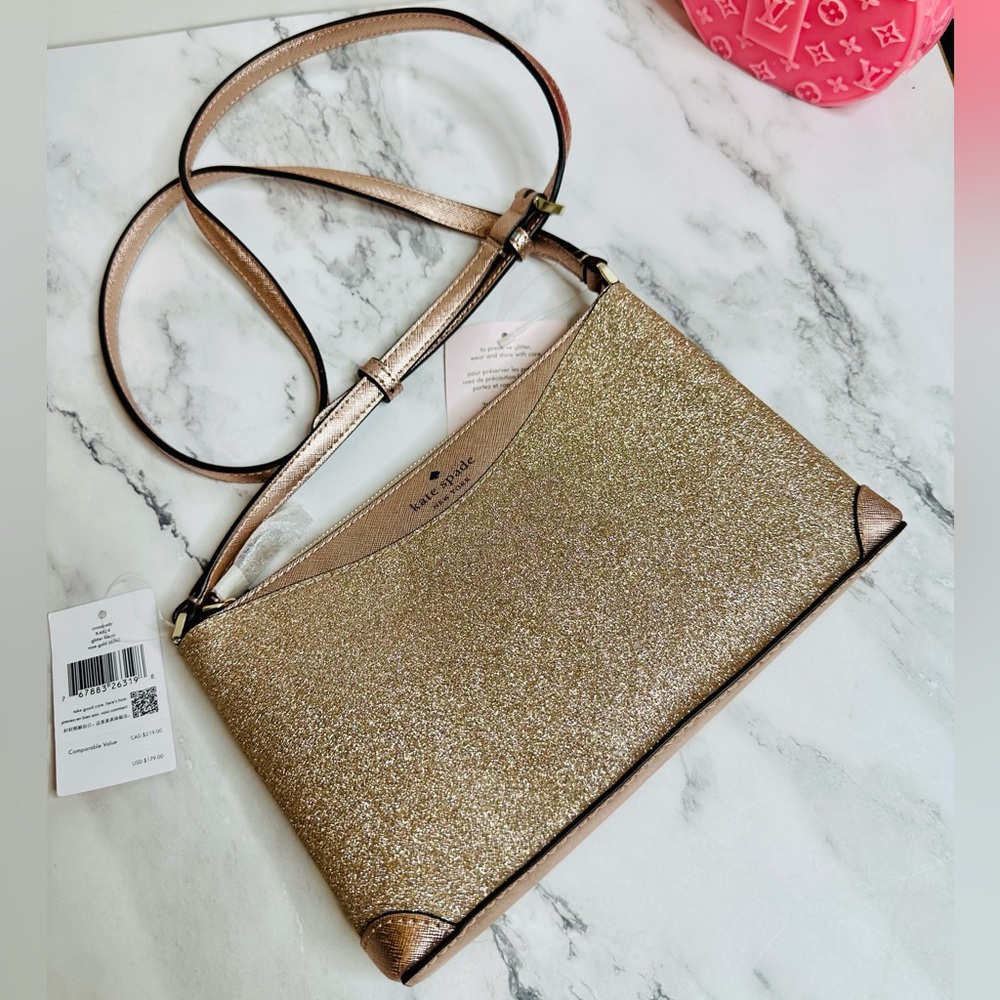 Kate Spade Gold Crossbody Bag